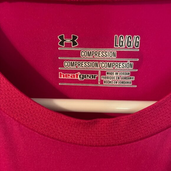 Ladies Under Armour Size Large Compression Heat Gear Top Pink - Picture 3 of 3